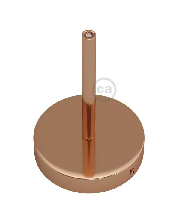 Kit rosetón cilíndrico de metal con prensaestopa de 15cm