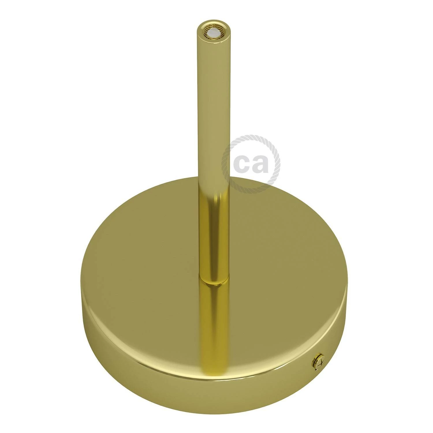 Kit rosetón cilíndrico de metal con prensaestopa de 15cm