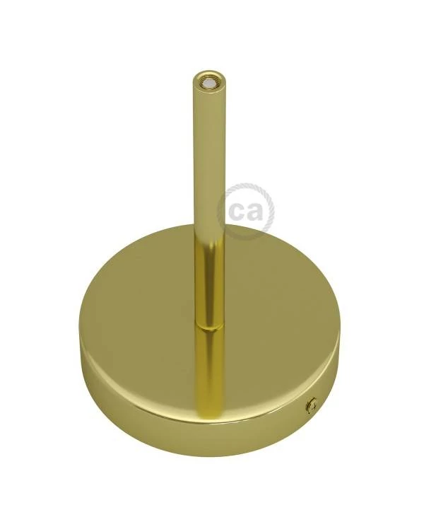 Kit rosetón cilíndrico de metal con prensaestopa de 15cm