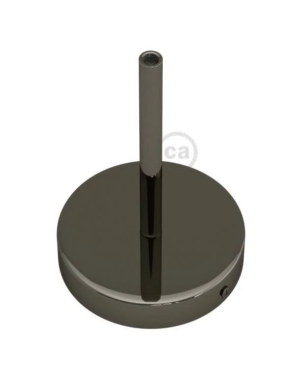 Kit rosetón cilíndrico de metal con prensaestopa de 15cm