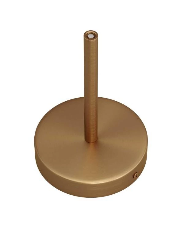 Kit rosetón cilíndrico de metal con prensaestopa de 15cm