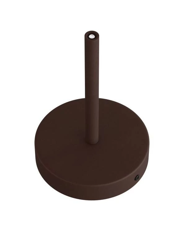 Kit rosetón cilíndrico de metal con prensaestopa de 15cm