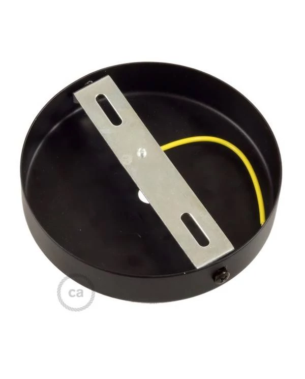 Kit rosetón cilíndrico de metal con prensaestopa de 15cm