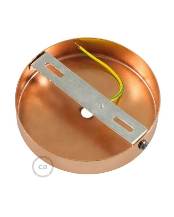 Kit rosetón cilíndrico de metal con prensaestopa de 15cm