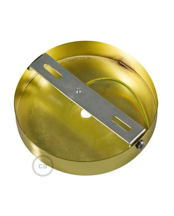 Kit rosetón cilíndrico de metal con prensaestopa de 15cm