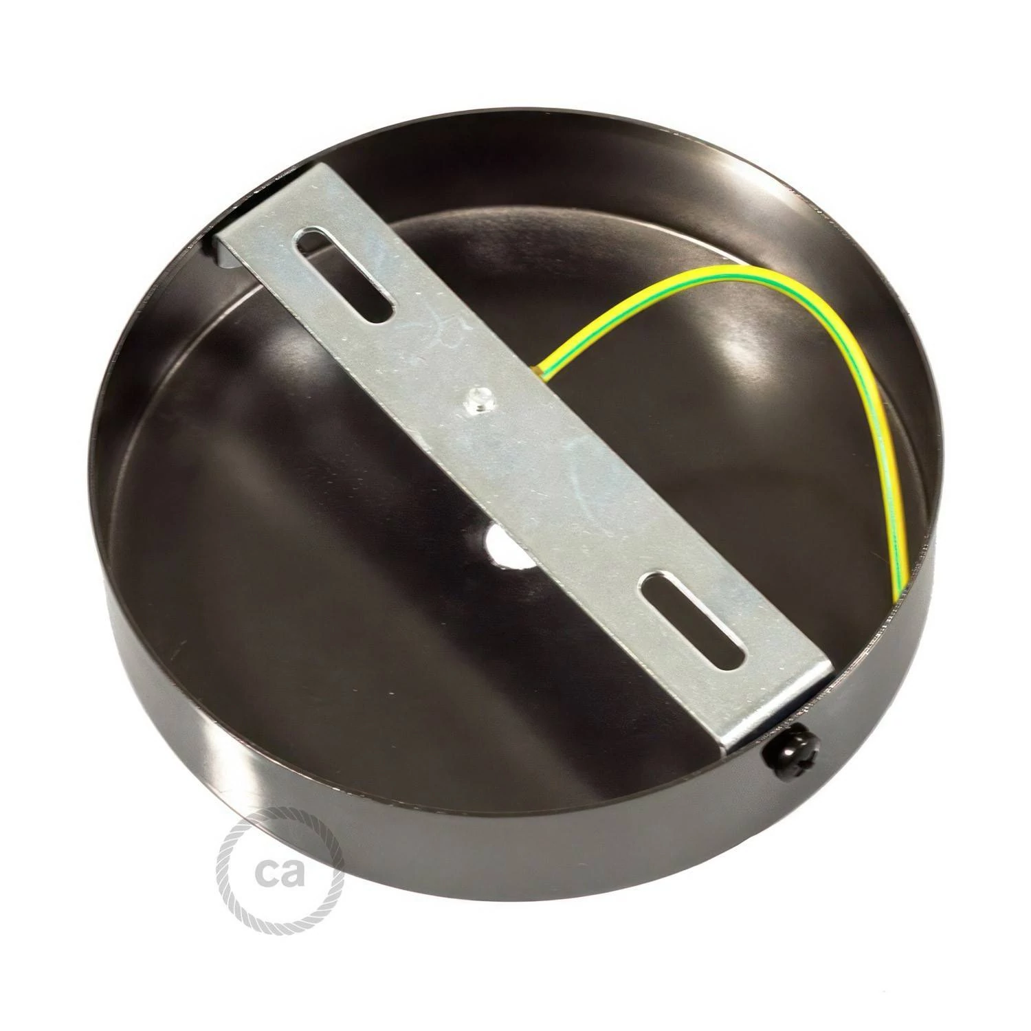 Kit rosetón cilíndrico de metal con prensaestopa de 15cm