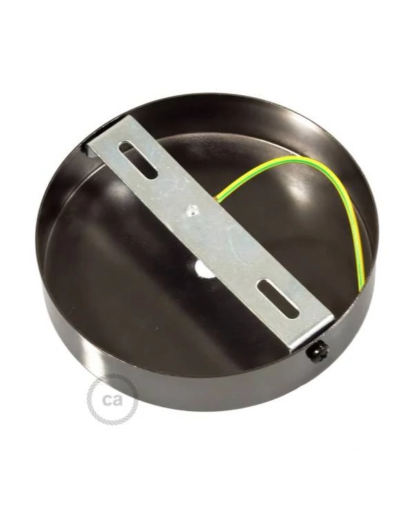 Kit rosetón cilíndrico de metal con prensaestopa de 15cm