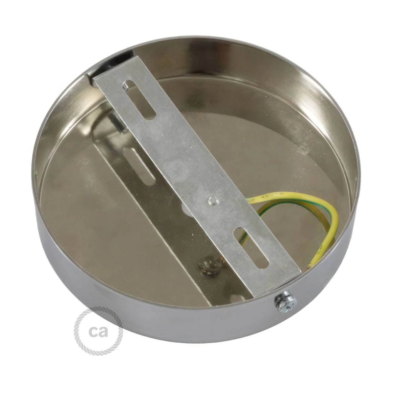Kit rosetón cilíndrico de metal con prensaestopa de 15cm