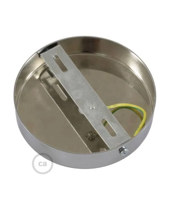Kit rosetón cilíndrico de metal con prensaestopa de 15cm