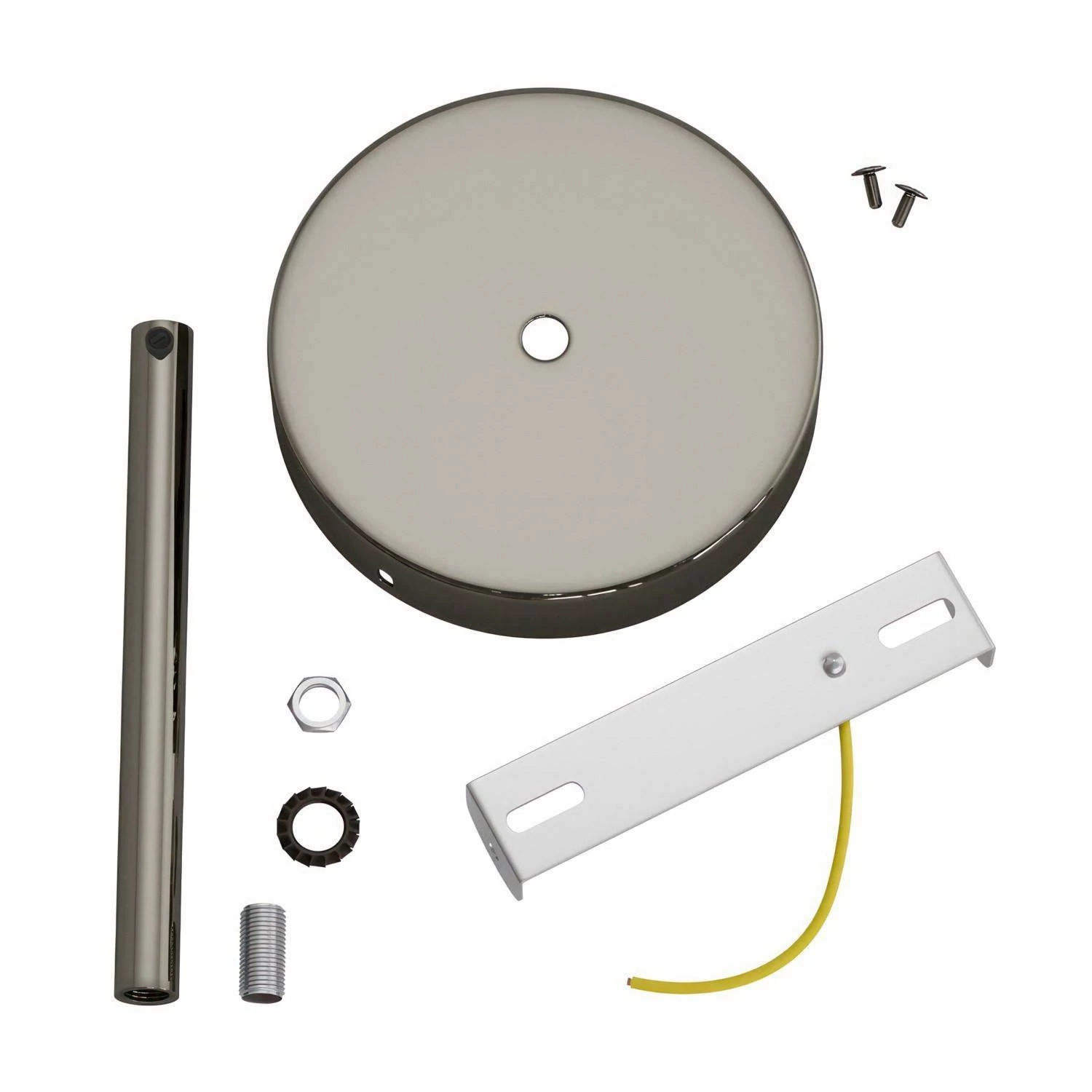 Kit rosetón cilíndrico de metal con prensaestopa de 15cm