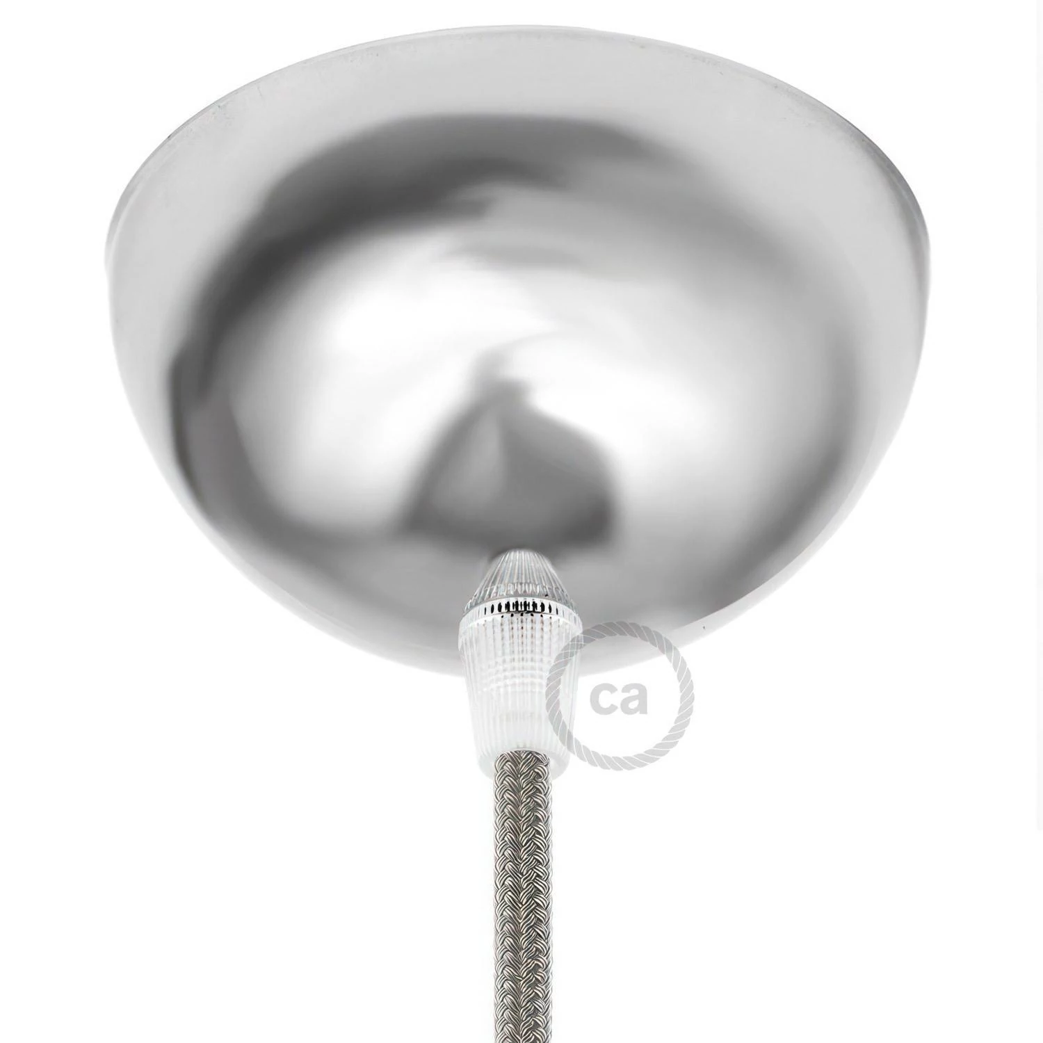 Kit rosetón semiesférico de metal pintado