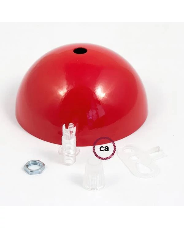 Kit rosetón semiesférico de metal pintado