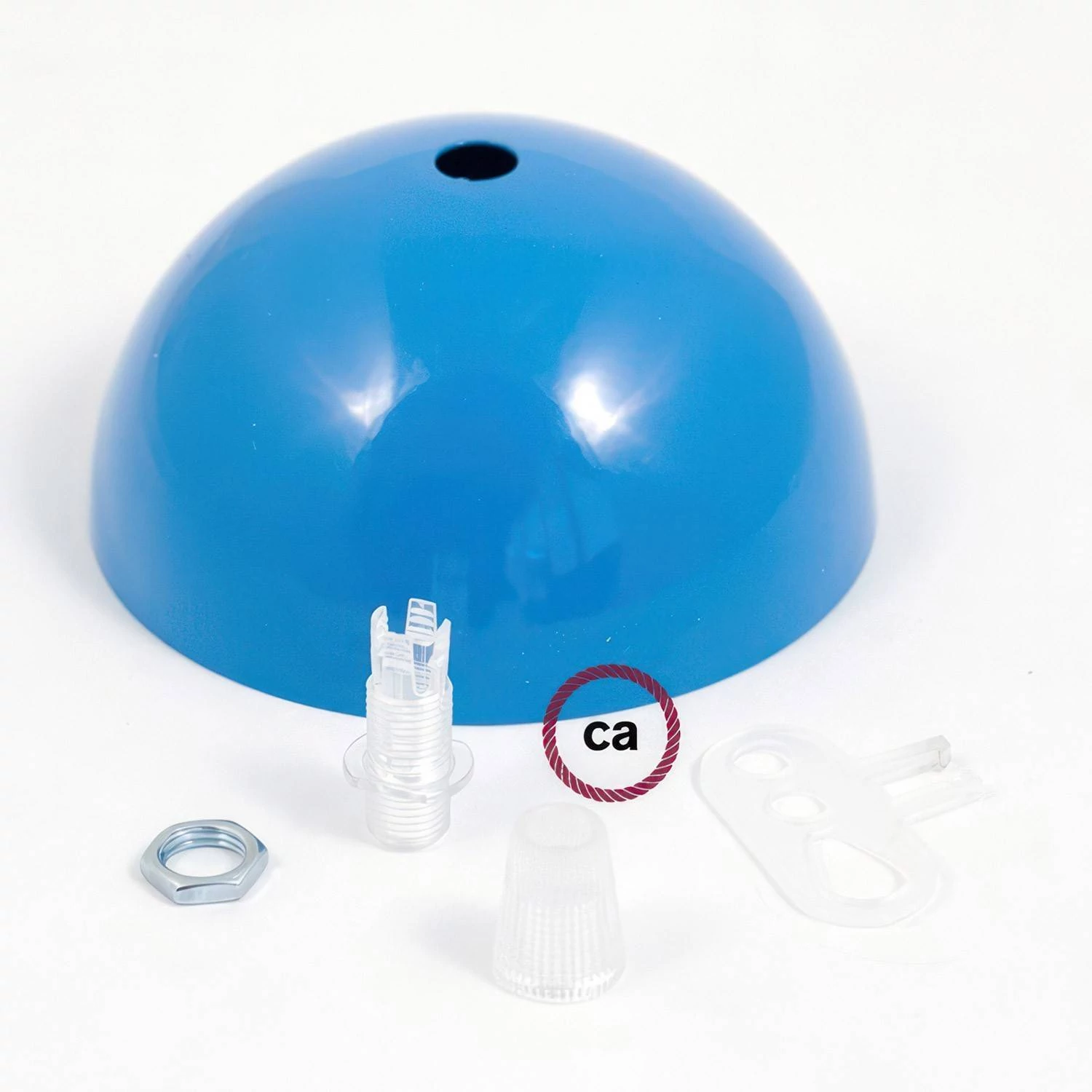 Kit rosetón semiesférico de metal pintado