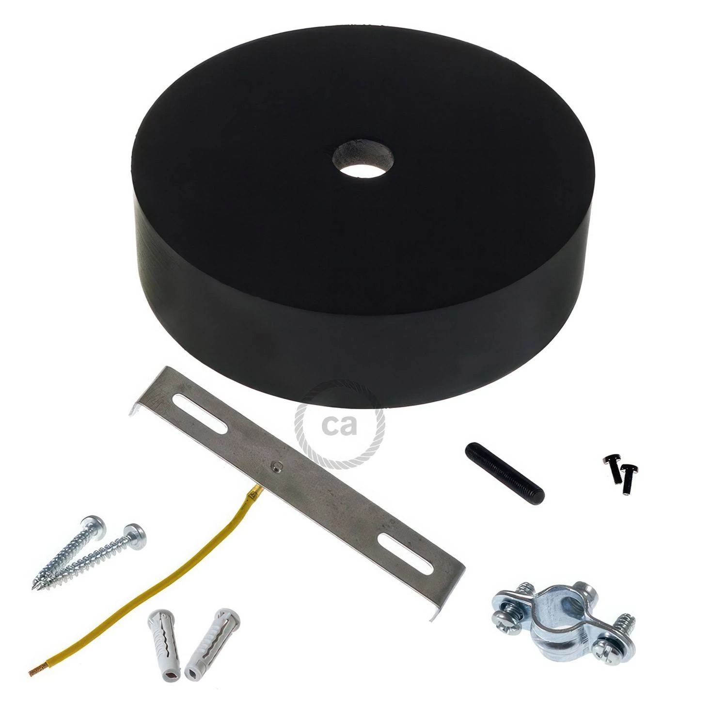 Kit rosetón de madera para cable XL