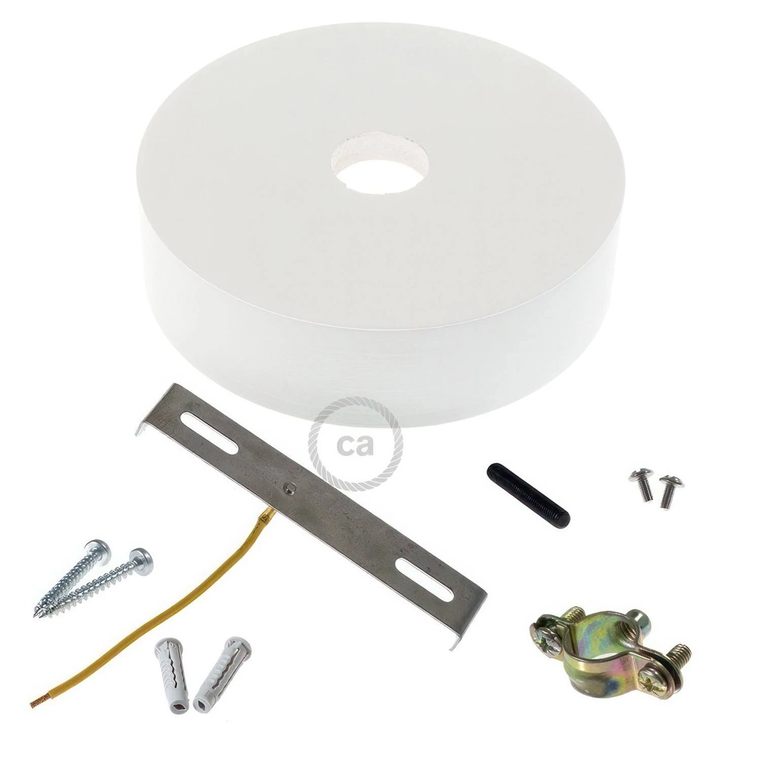 Kit rosetón de madera para cable 2XL