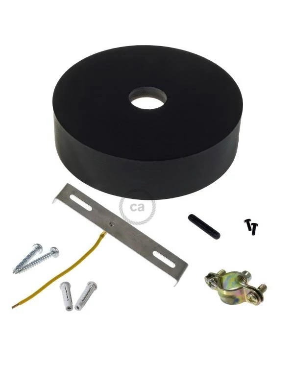 Kit rosetón de madera para cable 2XL