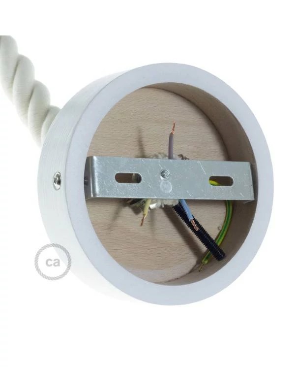 Kit rosetón de madera para cable 2XL