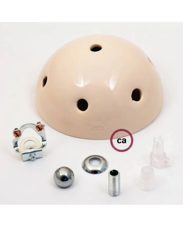 Kit rosetón cerámica con 7 agujeros