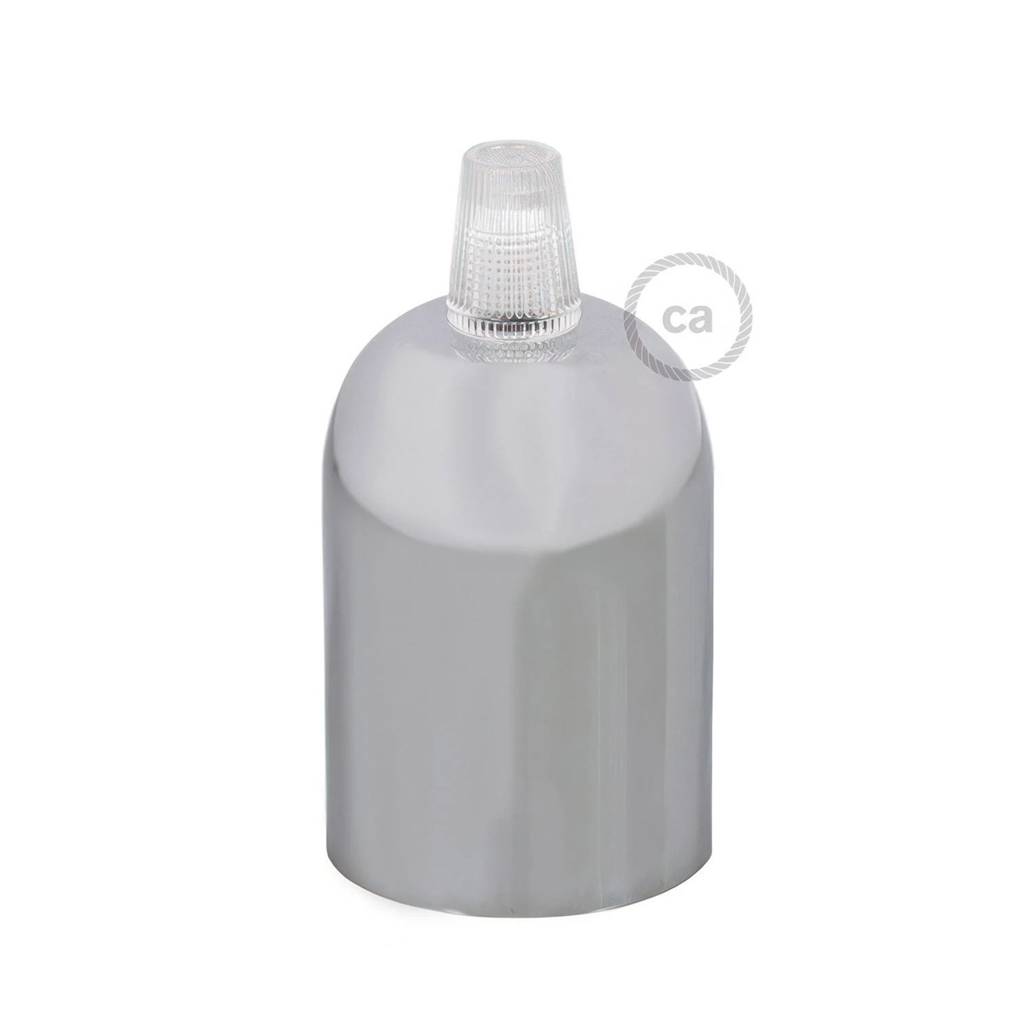 Kit portalámparas semiesférico de metal E27