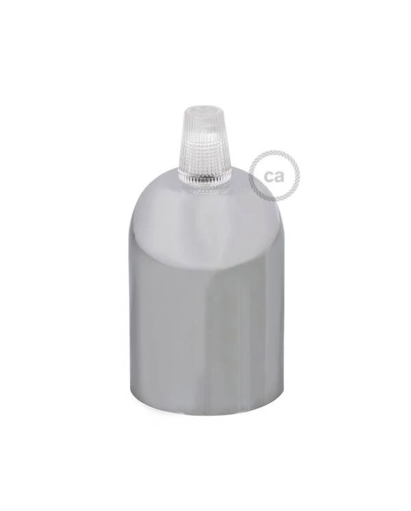 Kit portalámparas semiesférico de metal E27