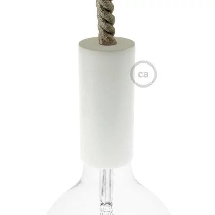 Kit portalámparas de madera E27 para cable XL