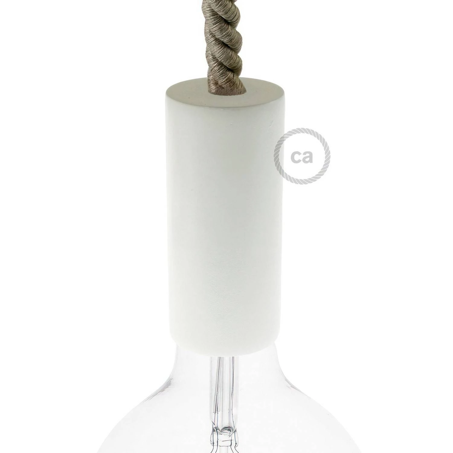 Kit portalámparas de madera E27 para cable XL
