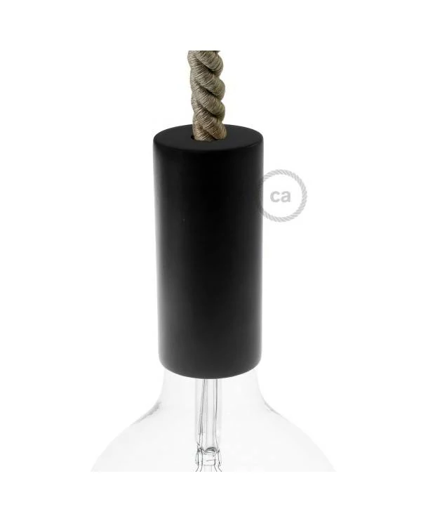 Kit portalámparas de madera E27 para cable XL