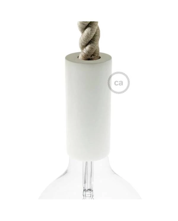 Kit portalámparas de madera E27 para cable 2XL