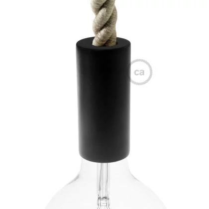 Kit portalámparas de madera E27 para cable 2XL