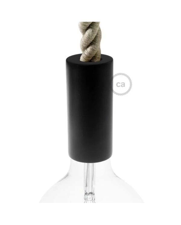 Kit portalámparas de madera E27 para cable 2XL