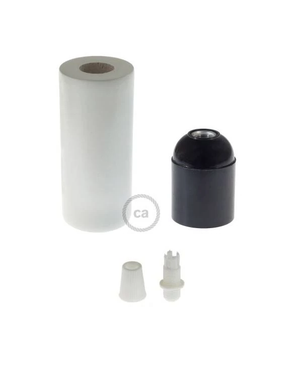 Kit portalámparas de madera E27 para cable 2XL