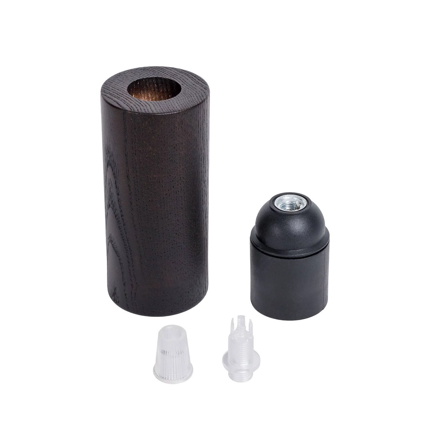 Kit portalámparas de madera E27 para cable 2XL