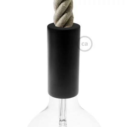 Kit portalámparas de madera E27 para cable 3XL
