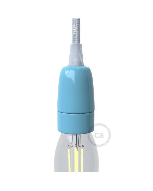 Kit portalámparas de porcelana E14