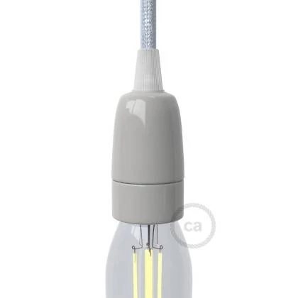 Kit portalámparas de porcelana E14