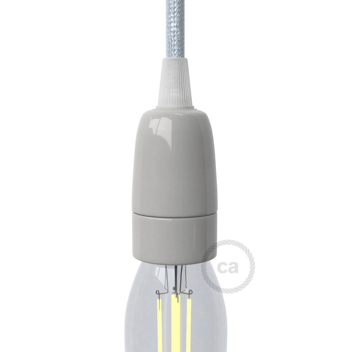 Kit portalámparas de porcelana E14