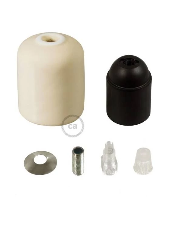 Kit portalámparas de cerámica E27
