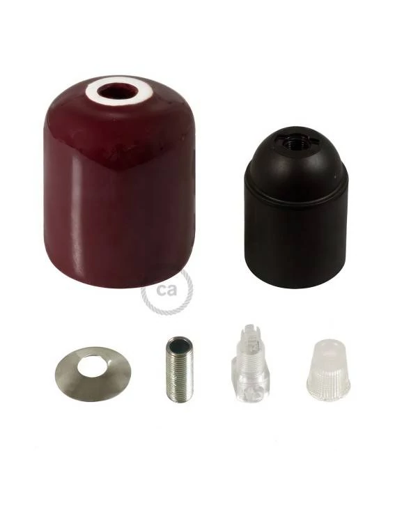 Kit portalámparas de cerámica E27
