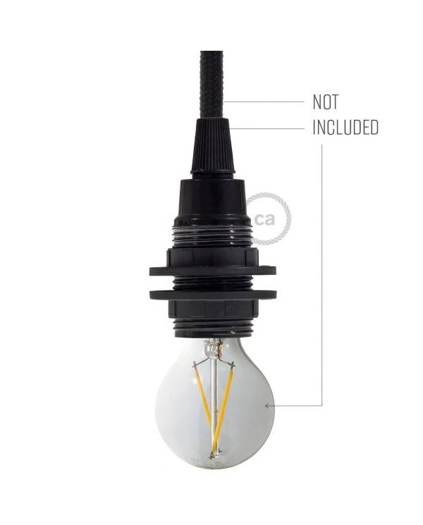 Kit portalámparas baquelita para pantallas E14