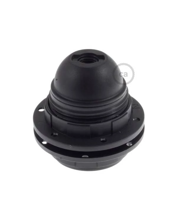 Kit portalámparas para pantalla de termoplástico con doble arandela E27