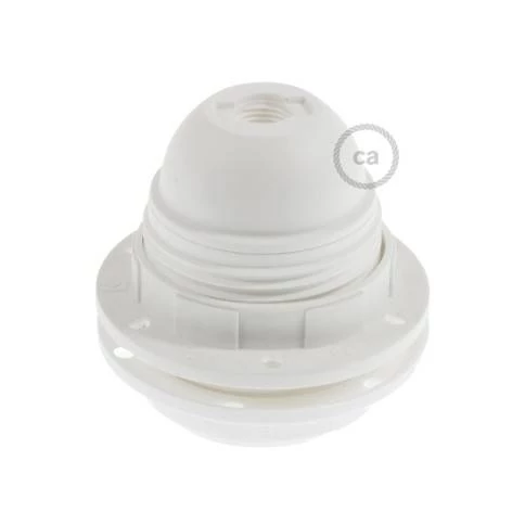 Kit portalámparas para pantalla de termoplástico con doble arandela E27