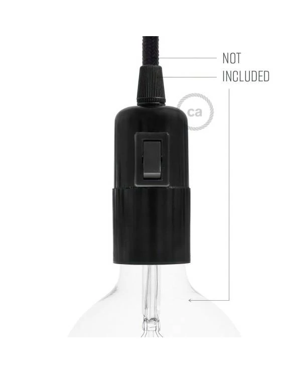 Kit portalámparas de baquelita E27 con interruptor