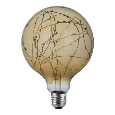 Bomobilla LED Globo G125 Mil Luces dorada