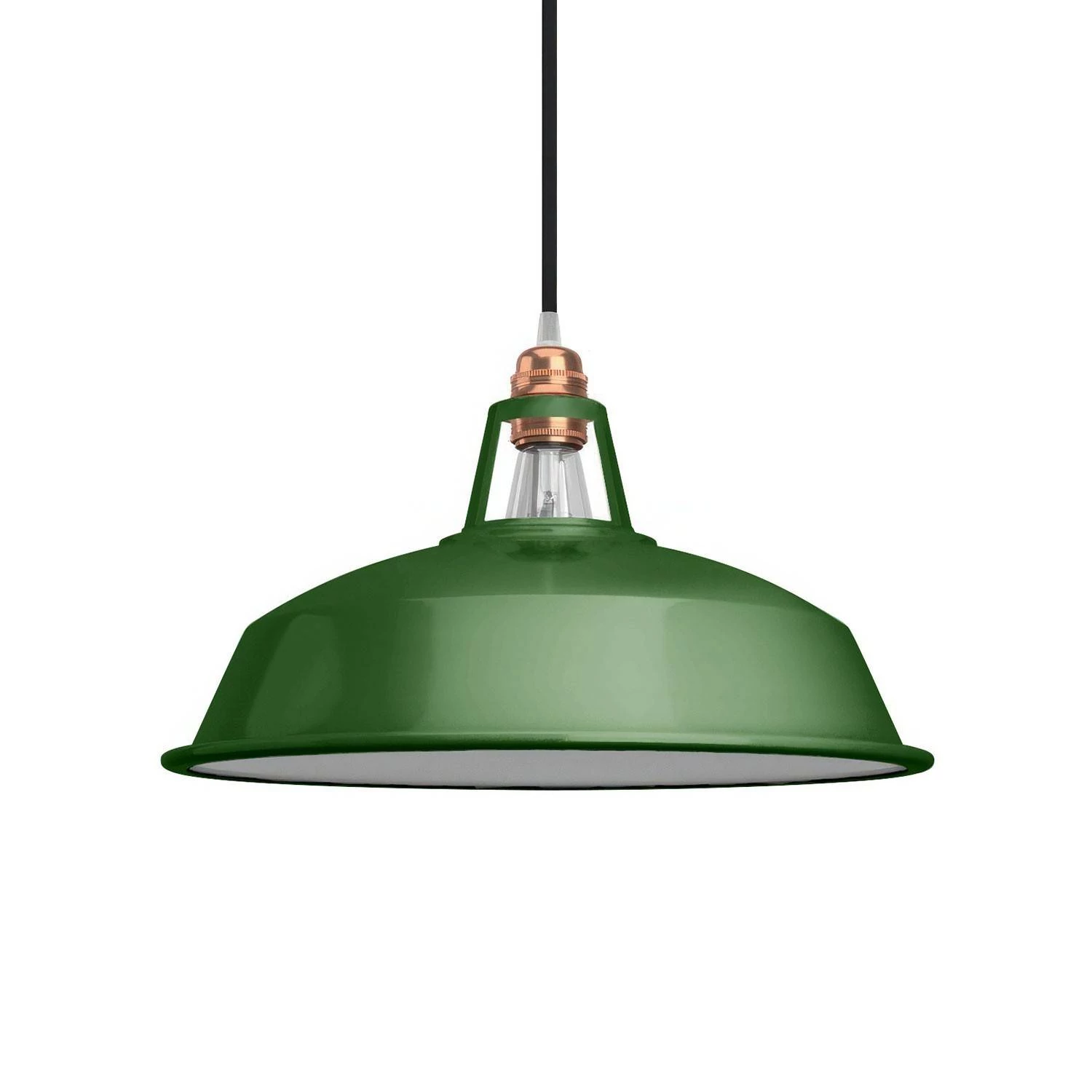Pantalla Harbour de metal esmaltado para casquillo E27, 38 cm