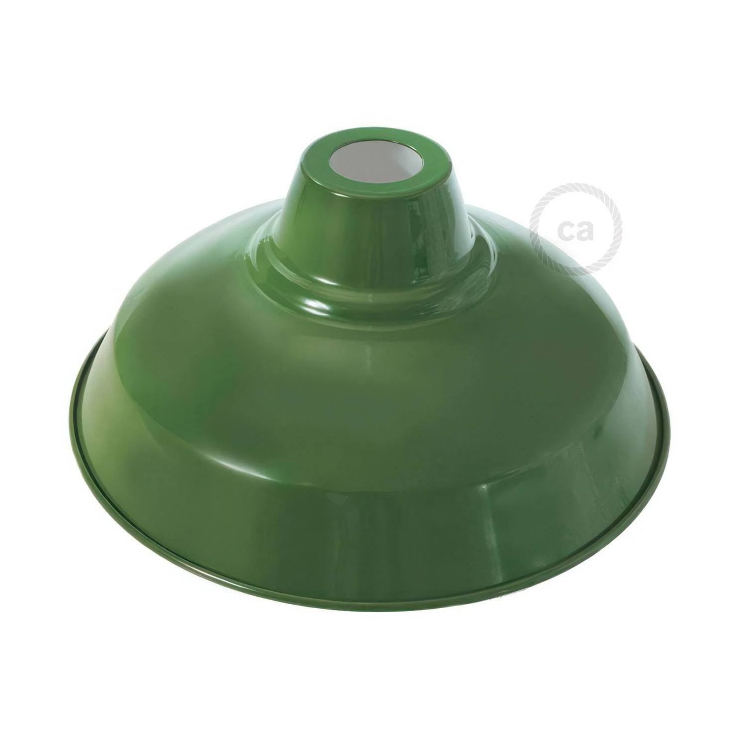Pantalla Bistrot de metal esmaltado con casquillo E27, 30cm