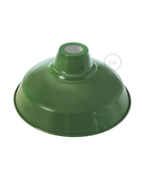 Pantalla Bistrot de metal esmaltado con casquillo E27, 30cm