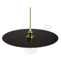 Plato Ellepi oversize de hierro barnizado para lámpara de suspensión, diámetro 40cm - Fabricado en Italia