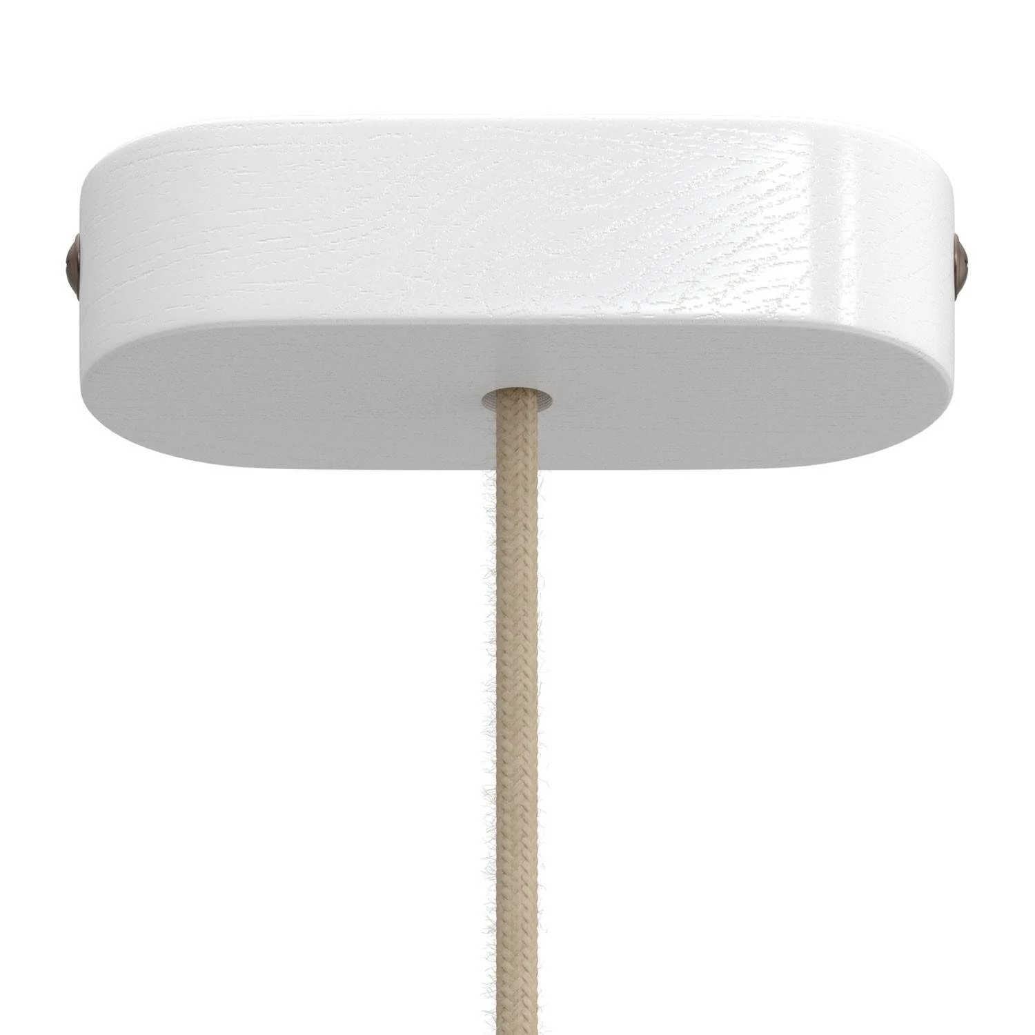Roseton oval en madera para lámparas colgantes
