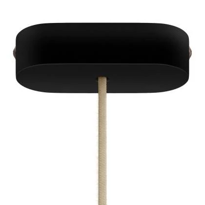 Roseton oval en madera para lámparas colgantes