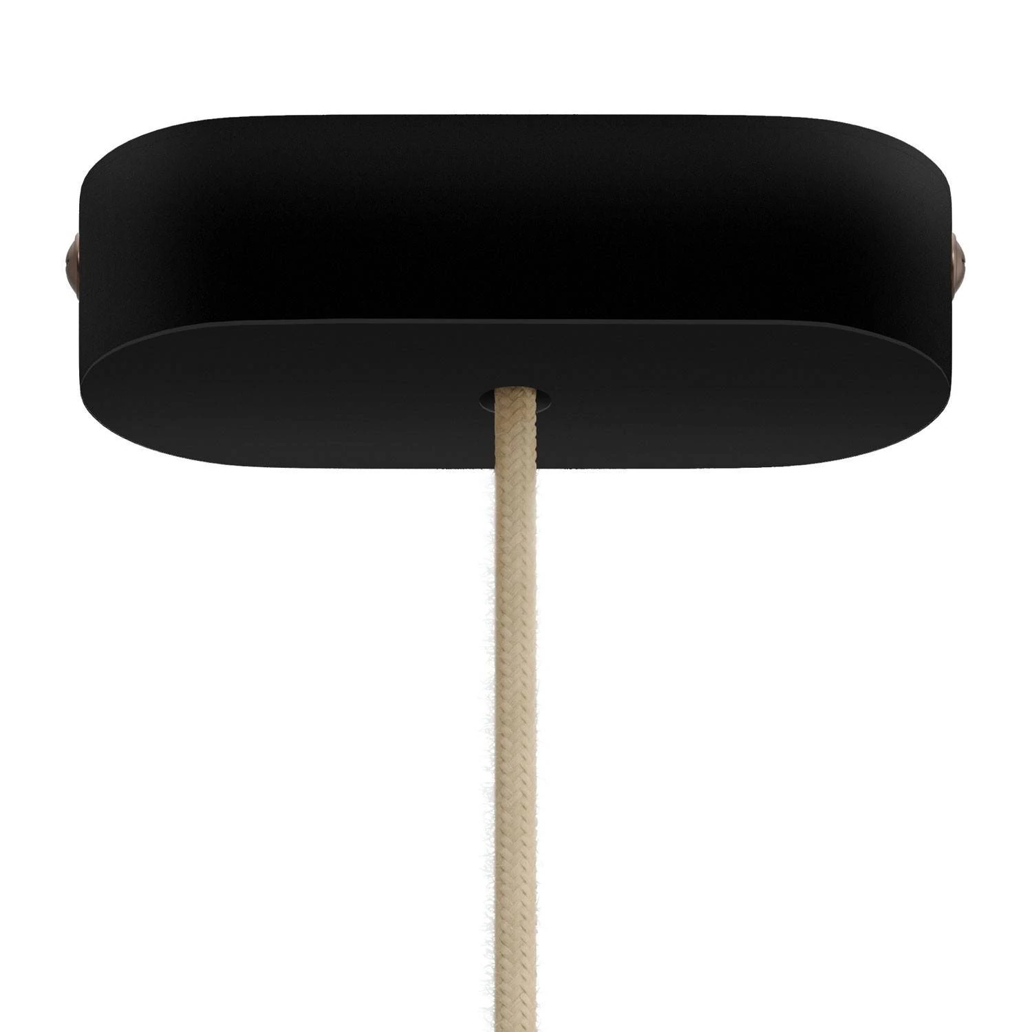 Roseton oval en madera para lámparas colgantes